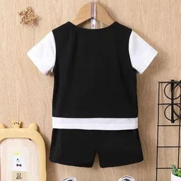 Moda Rapido Boys Colourblocked Round Neck T-shirt With Shorts image 2