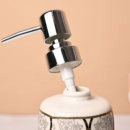 MARKET99 Moroccan Trellis Ceramic Glossy Soap Dispenser image 3
