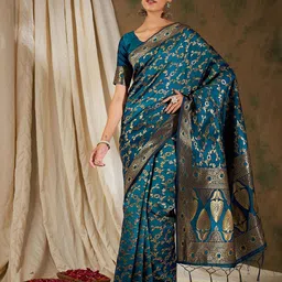 Suha Woven Design Zari Art Silk Designer Banarasi Saree-image-80