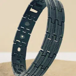 RKB Sales Men Stainless Steel 18K Gold-Plated Link Bracelet image 3