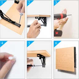 arlife AE-folding shelf bracket 20cm 20 Shelf Bracket image 4