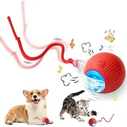 crazyabbs Intelligent Funny 360 Degree Rotatable Smart Silicone Rolling Ball For Cat Silicone, Plastic Ball For Cat-picture-11