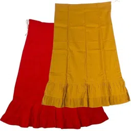 house of common Red & Pirate Gold Combo Pure Cotton Petticoat-image-16