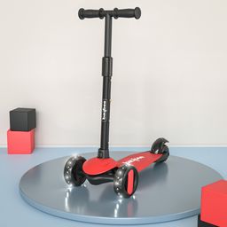 baybee Kids Skate Scooter for Kids |3 Wheel Folding Kick Kids Scooter| Baby Runner Scooter for kids|Kids Skate Scooter Runner for Kids- Smart Skate Scooter| Kids Scooter Red-picture-8