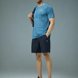 technosport Solid Men Blue Sports Shorts image 5
