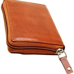 at fashion Men & Women Tan Genuine Leather Document Holder image 4