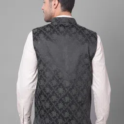 Canary London Floral Woven Design Nehru Jacket image 2