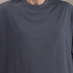 Shein Drop Shoulder Typographic Back Print Crew Tshirt image 5