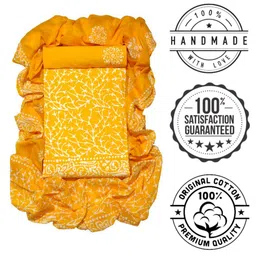 farooq dyeing Farooq Floral Printed Batik Pure Cotton Unstitched Dress Material image 2