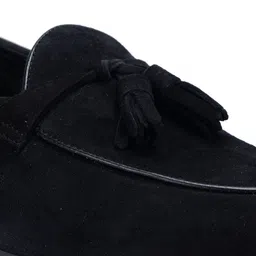 ROSSO BRUNELLO Men Leather Formal Tassel Loafers image 4