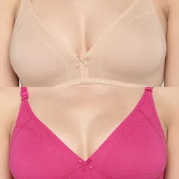 Inner Sense Pack of 2 Organic Cotton Antimicrobial Sustainable Bra with Supportive Stitch ISB099 image 5