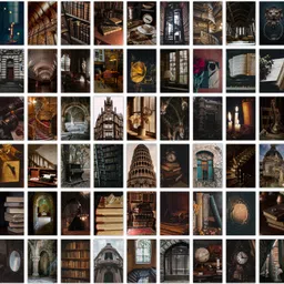 Pack of 54 Dark Academia Aesthetic Wall Collage Kit Posters | Posters for Wall Decoration | Wall Art For Bedroom, Office, Living room, Dorm room Photographic Paper-image-66