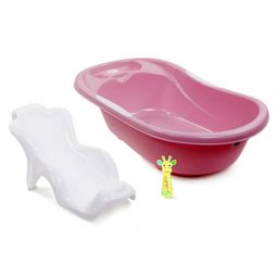 fab n funky Babyhug Bath Tub with Bather - Pink & Bathwater Thermometer-picture-8