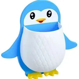 shreejee Plastic Penguin Design Wall Mounted Storage Organizer for Bathroom/Kitchen Etc x3.414 Storage Basket image 3