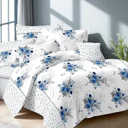 halen Cotton Double Flat 210 TC Printed Bedsheet-picture-18