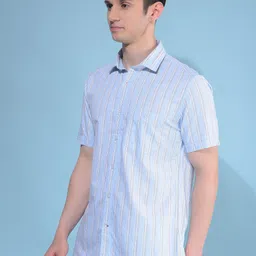 Crimsoune Club Striped Spread Collar Cotton Casual Shirt image 5