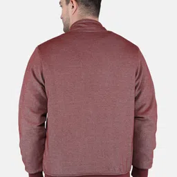 Monte Carlo Men Maroon Bomber Jacket image 5