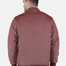 Monte Carlo Men Maroon Cotton Bomber Jacket image 2