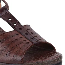 Catwalk Textured Leather Wedge Heels image 5