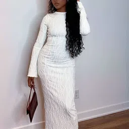 StyleCast White Maxi Bodycon Dress image 2