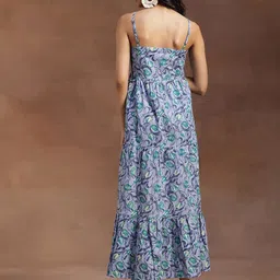Libas Floral Printed Cotton Maxi Dress image 5