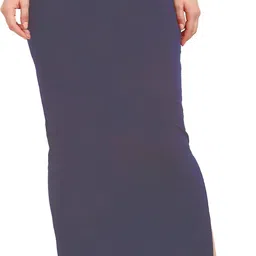 Sugathari SHAPEWEAR NAVY BLUE Lycra Blend Petticoat-image-0