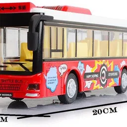darvice London Bus Toy For Kid Long Bus Light Sound Music Openable Door Toy Bus image 2