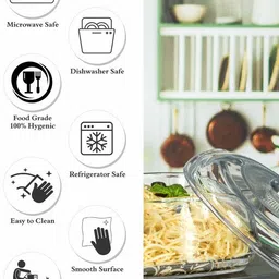 goodhomes BJW203-1 Pack of 2 Cook and Serve Casserole Set image 5