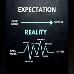 crowdhall Expectation Quotes Wall Frame | Quotes Wall Frames | Motivational Quotes Frame Digital Reprint 13.5 inch x 10 inch Painting-picture-10