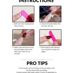 The Pink Truck Set Of 24 Reusable Artificial Nails - Soft Pink image 4