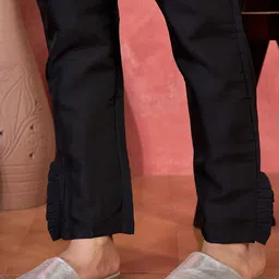 Sangria Embroidered V-Neck Tunic & Trousers Co-Ords image 4