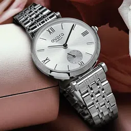 QORUM INDIA Women Dial Stainless Steel Analogue Watch G120 Evara-Silver Dial_N-picture-12