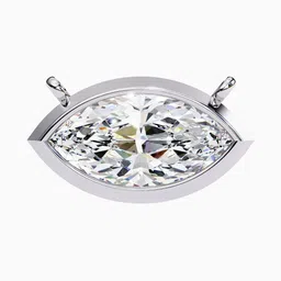 VALANOVA BIS Hallmarked 14K White Gold 2.00 Cts Diamond Studded Chain- 3.26 gm image 2