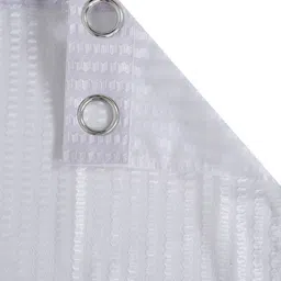 BELLA TRUE White 4 Pieces Self Design Window Curtains image 4