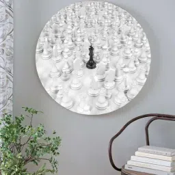 Round White Stand Out And Alone Canvas Art Print By The Artment-image-27