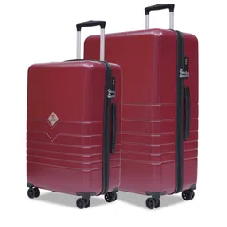 SWISS MILITARY Set of 2 Textured Hard Sided Trolley Bags-picture-41