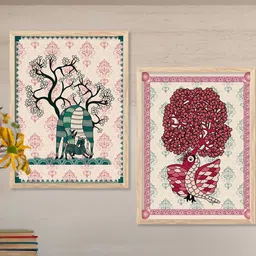 WALLLANE Brown Wood Wall Art-picture-23