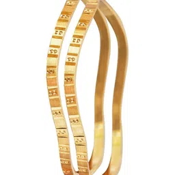 JFL - JEWELLERY FOR LESS Women One Gram Gold Plated Bangles-image-21