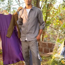 Creatures of Habit Men Classic Opaque Casual Shirt-image-91