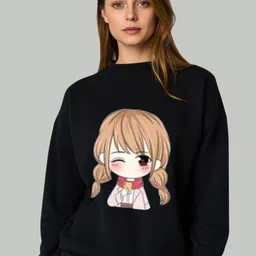 SALUJA FABRICS Women Graphic Printed Sweatshirt-picture-33