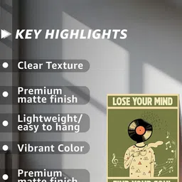 Art Street Green & Multicoloured Single Piece Canvas Wall Paintings image 2