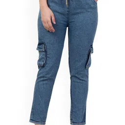 Ira Collections Women Comfort Boyfriend Fit Mid-Rise Light Fade Stretchable Jeans-picture-39