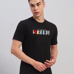 SWAGNOX Men Typography Printed Round Neck Cotton T-shirt-image-62