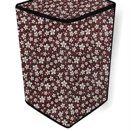 The Furnishing Tree Washing Machine Cover Floral Pattern Brown BSE Compatible for Whirlpool 7 Kg Fu image 5
