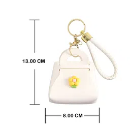 SALTY Floral Mini White Bag Charm image 2