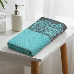 LIBERTY TOWELS Green & Turquoise Blue 1 Printed 400 GSM Bath Towel-picture-25