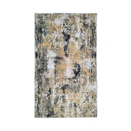 sapana carpet-mats multicolor Abstract 4 ft x 6 ft Machine Made Carpet image 2