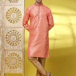 Moda Rapido Ethnic Motifs Woven Design Straight Kurta With Pyjama image 5