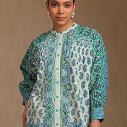 Soch Women Mandarin Collar Printed Tunic-picture-10