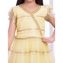 Tiny Kingdom Girls Checked Gown Maxi Dress image 3